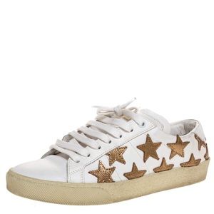 YSL Saint Laurent Gold Star Cali Court Sneaker 37